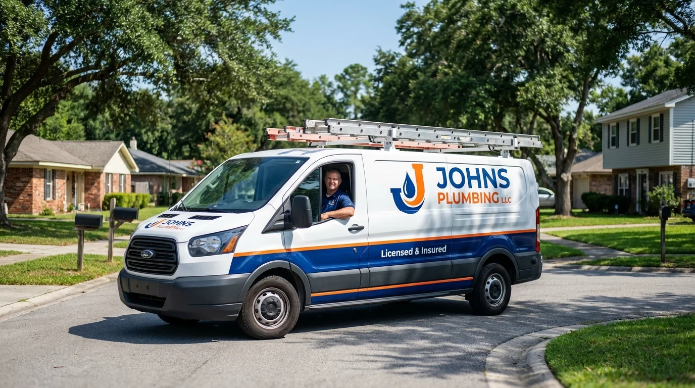 Johns Plumbing LLC service van in Orland Park, IL
