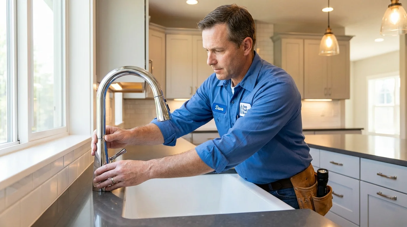 Kitchen faucet installation by Johns Plumbing LLC in Orland Park